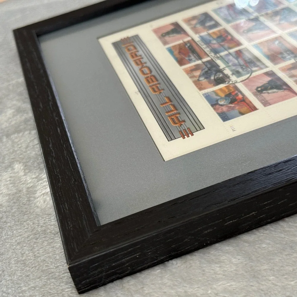 USPS All Aboard Train‎ Stamp Sheet 1999 First Day Issue Framed 33c Rail